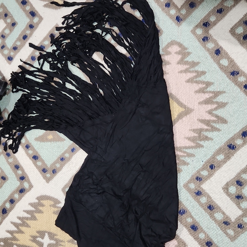 Wet seal fringe skirt